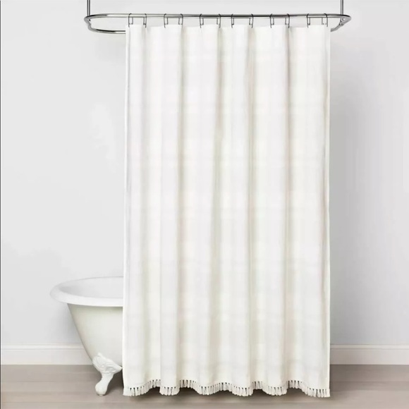 Hearth and Hand Textured Stripe Shower Curtain